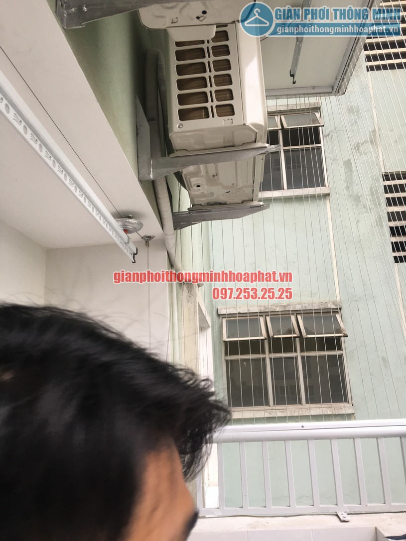 Ngắm bộ giàn phơi thông minh HP900 nhà anh Kiên N4B chung cư Trung Hòa - Nhân Chính-01