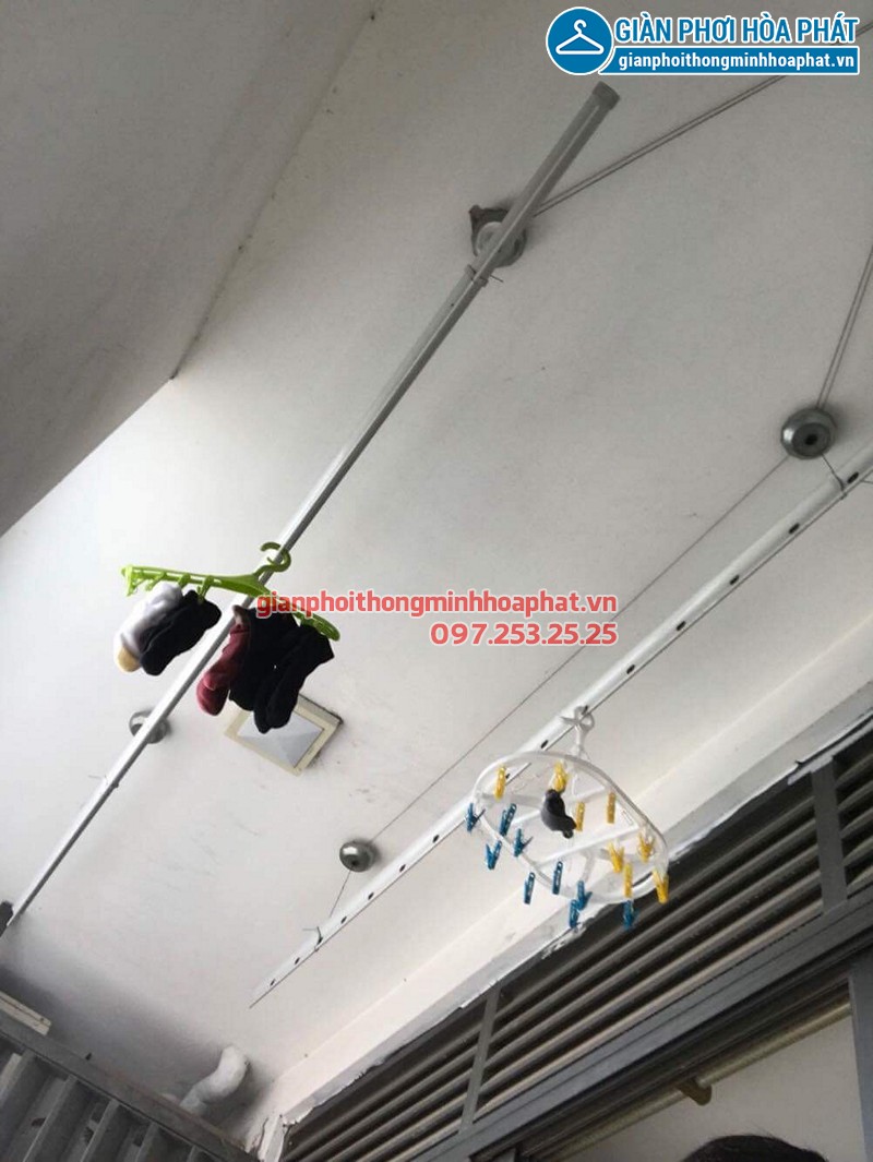 Sửa giàn phơi quần áo nhà anh Định ở CT13B Ciputra