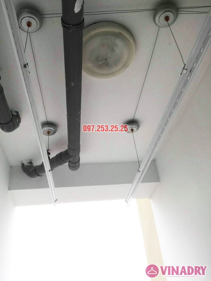 Sửa giàn phơi - thay dây cáp giàn phơi tại chung cư 87 Lĩnh Nam, Hà Nội - 01