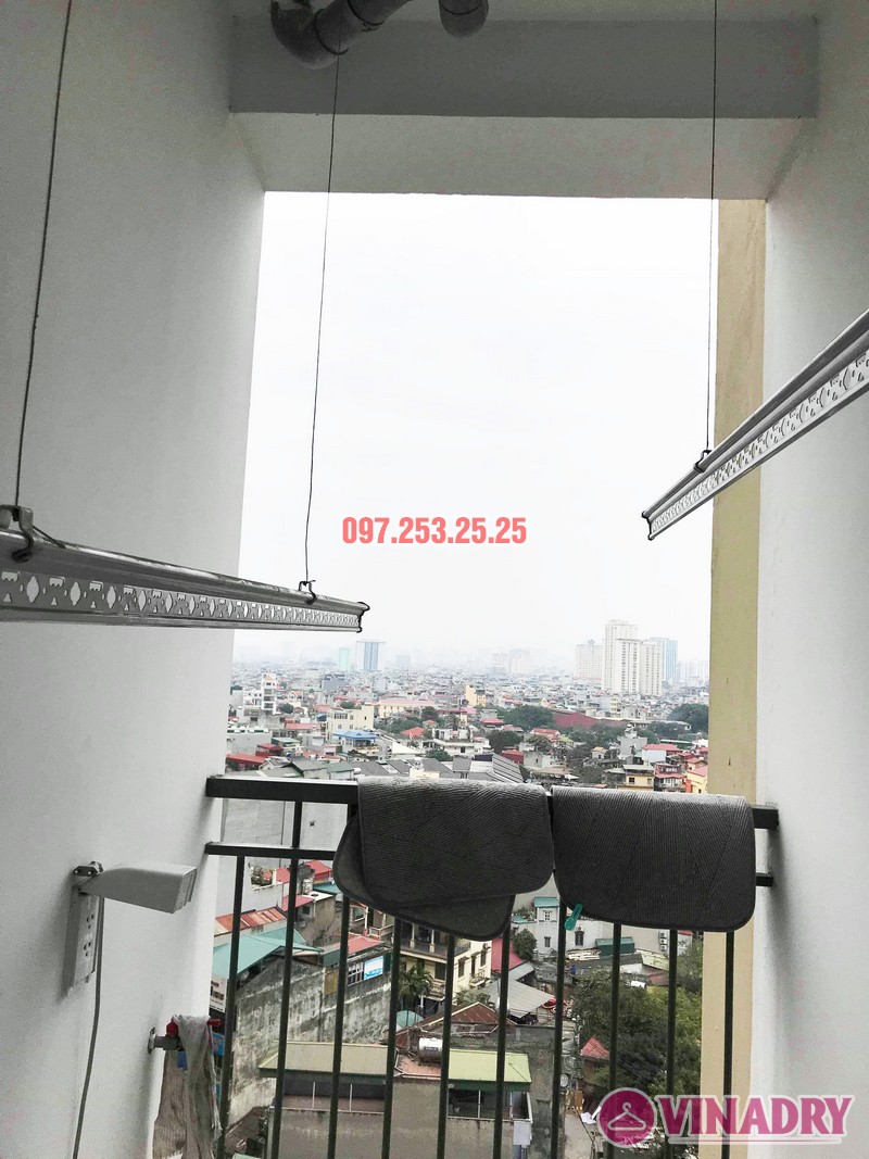 Sửa giàn phơi - thay dây cáp giàn phơi tại chung cư 87 Lĩnh Nam, Hà Nội - 03