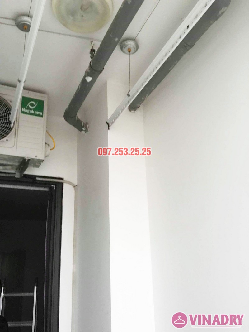Sửa giàn phơi - thay dây cáp giàn phơi tại chung cư 87 Lĩnh Nam, Hà Nội - 04