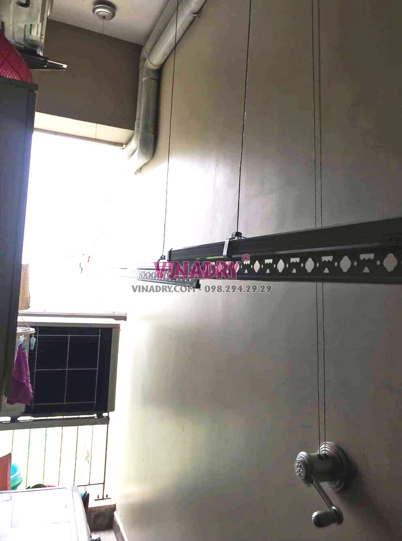 Sửa giàn phơi Cầu giấy tại Home City Trung Kính nhà cô Hoa: thay toàn bộ dây - 06