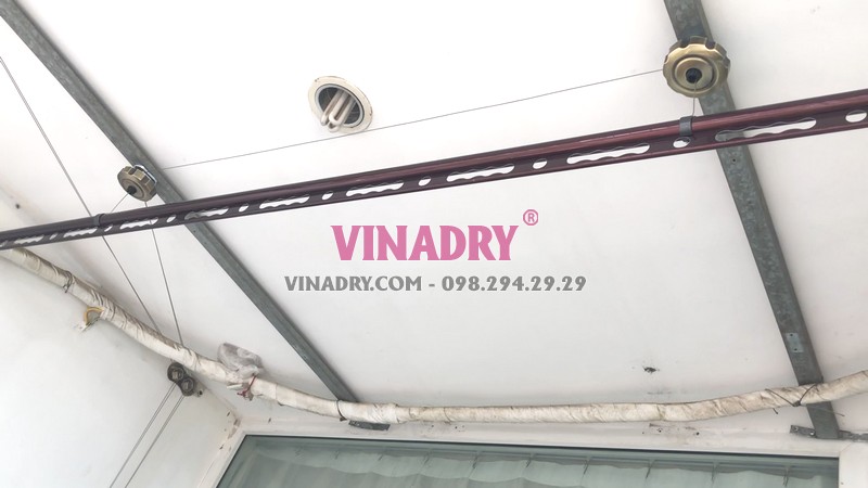 Lắp giàn phơi tại Cầu giấy nhà chị Nhung, bộ Vinadry GP972 - 07