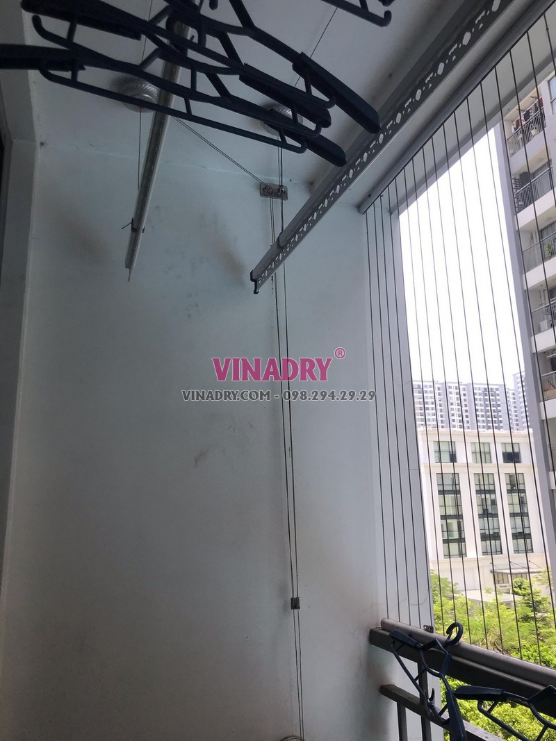 Sửa giàn phơi Times City: Thay dây cáp tại nhà chị Quỳnh, Tòa Park9