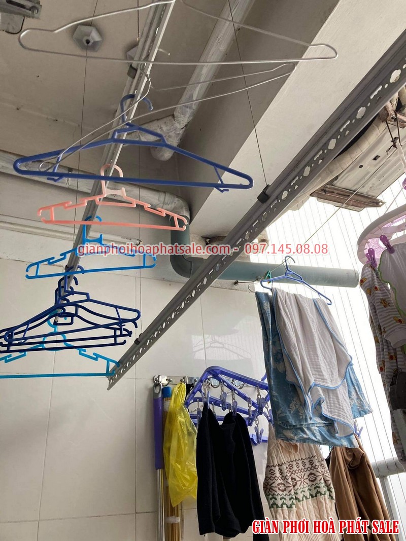 Sửa giàn phơi quần áo tại Hoàng Mai: thay dây cáp ở chung cư VP5 Linh Đàm - 07