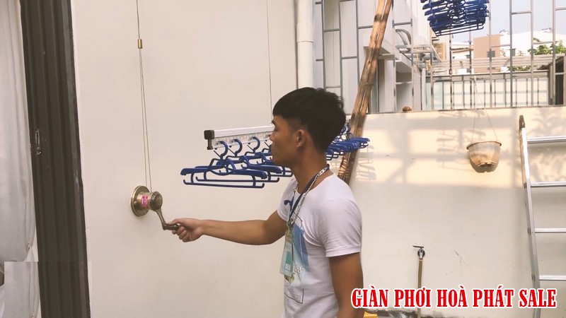 giàn phơi thông minh cho chung cư bộ Hòa Phát H009