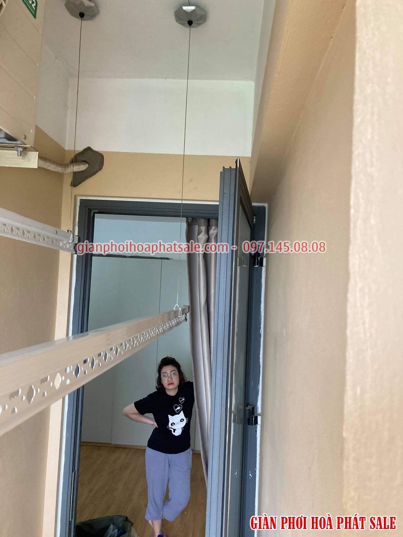 Lắp giàn phơi thông minh cho chung cư nhà chị Mai, CT36 Định Công - 01