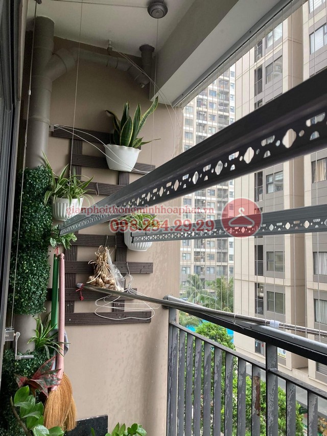 Lắp giàn phơi 999b tại Phú Cát City nhà anh Hưng - 02